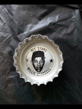 1967-68 WILLIE STARGEL BASEBALL ALL-STARS COCA COLA COKE CAP 1968